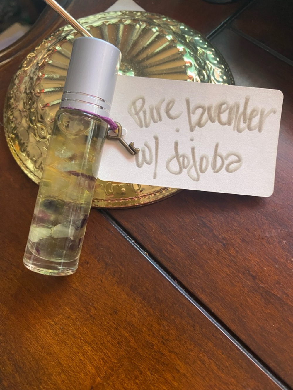 Clear Glass Roller Bottle with Lavender Infusion
